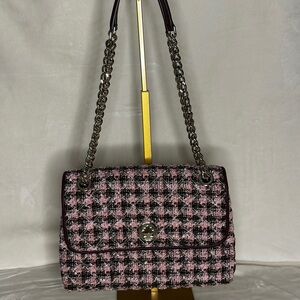 Kate Spade New York Pink Tweed Minaudiere